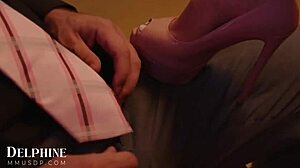 Delphine's Intense Office Cheating Bonus