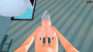 samus from metroid hentai gets handjob and facial before missionary creampie