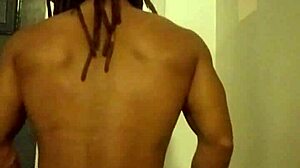 Ivory white masturbates publicly in a random apartment