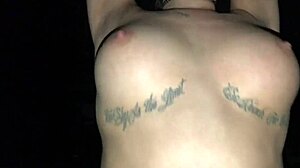 LATINA AMATEUR RIDES MONSTER COCK OUTDOOR WITH NATURAL TITS