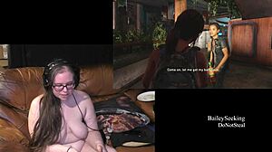 Naked Tattooed BBW Plays Fetish Game