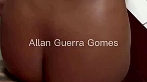 Dana Bueno has sex in the backyard with MMA fighter Allan Guerra Gomes