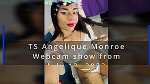 Ts Angelique Monroe Intense Webcam Masturbation Show