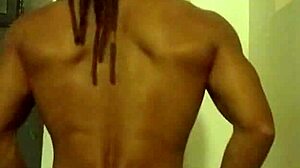 Ivory white masturbates publicly in a random apartment