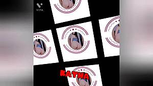 Delicious tits of horny latin brunette craving creampie.