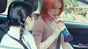 sexy momma - kessie shy has a lesson for her stepdaughter with toys and 69.