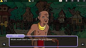 Slutty whores in Queen's Brothel fucked by werewolf during boss battle