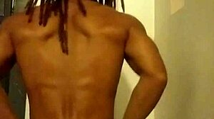 Ivory white masturbates publicly in a random apartment