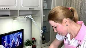 Pretty girl with very sexy legs and a gorgeous ass came for waxing