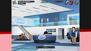 Summertime Saga episode 32: Kiss me scene.