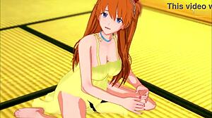 Horny Asuka Gives Guided Handjob!