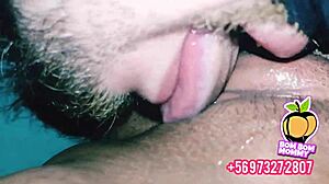 Latina wife gets her clit licked in pov while eating pussy for hot orgasms