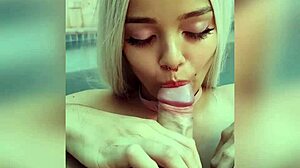 blonde sucked in pool, pussy fucked in bedroom 😏