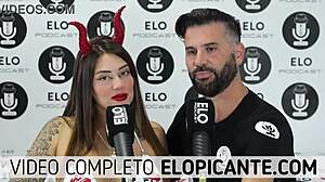 Blonde Colombian Sara Sucks Banana Covered in Cream