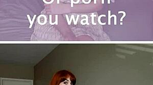 masturbation session with redhead nymph solo play