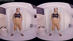 virtual fitness training session