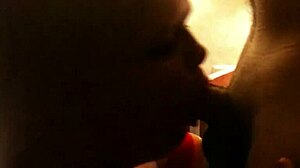 Jenna Jaymes performs deepthroat in Rainbow Brite scene