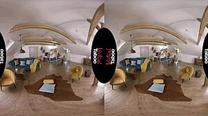 Blonde Spreads Legs Wide