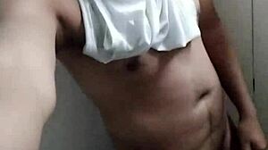 she starts masturbating slowly, exploring her pussy with gentle touches, building up to intense fucking sensations