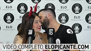 Blonde Colombian Sara Sucks Banana Covered in Cream