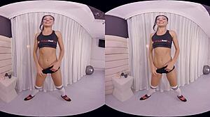 virtual fitness training session