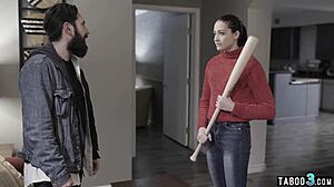 A paranoid teen 18+ bitch gets roughly fucked by a perv stranger.