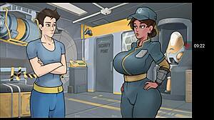 Deep vault 69 hentai threesome in fallout parody.