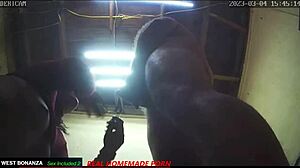 marianna on knees with tits out sucking cock to cumshot