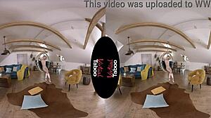 Blonde Spreads Legs Wide