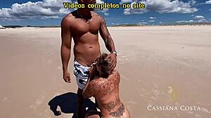 Cassiana Gives Her Ass To Novinho For Creampie