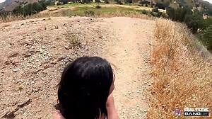 Wow! Idaho Teen Vanessa Moon Sucks on Hike Before Hotel Bang!