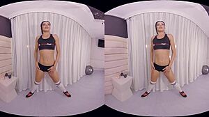 virtual fitness training session