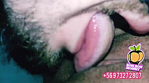 Latina wife gets her clit licked in pov while eating pussy for hot orgasms