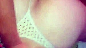 Mature Woman Poses Seductively on Her Side in Homemade Video