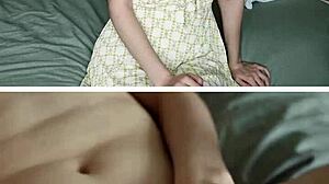 masturbation session with redhead nymph solo play