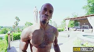 Kinsley Karter explores dark themes in ebony bikini scenes