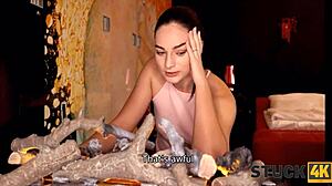 Does sex with my cute wife by the fireplace make me happy?