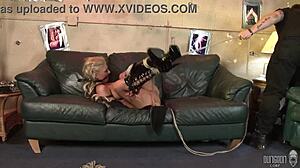 Phoenix marie endures domination with choking and gagging in bondage