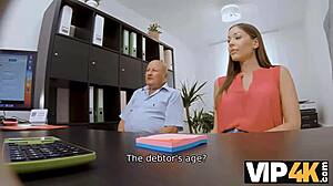 vip4k: an old husband watches his wife with big tits enjoy sex.