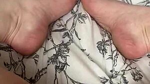 Milf Fingers Pink Pussy and Toes for Wet Orgasm