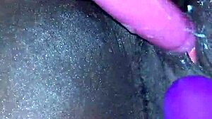 that ebony teen had a creamy orgasm with toys