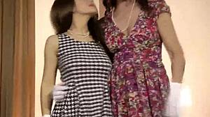 Brit In Stockings Licks And Fingers Herself With Classy Heels On!