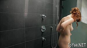 Hottie fingers wet pussy to orgasm