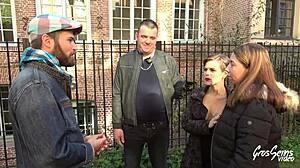 Летиция и Мари жаждут дикой оргии с сексуальными европейскими шлюхами