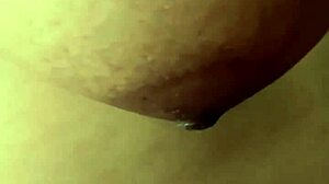 indian girl gives morning handjob to cock