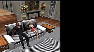 i'm alone at home with my wife in a quiet moment