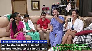 Mieshoitaja runkkaa tutkintahuoneessa tauolla!