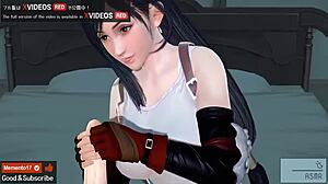 uncensored japanese hentai anime tifa gets blowjob and creampie in 3d porn