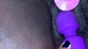 that ebony teen had a creamy orgasm with toys
