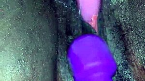 that ebony teen had a creamy orgasm with toys